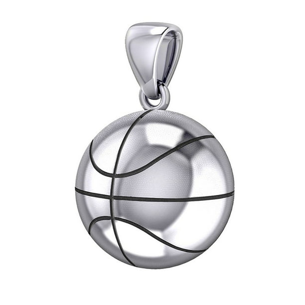 925 Sterling Silver 13mm Plain Ball Pendant Charm Necklace Jewellery 